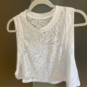 All Yours Crop Tank Top *Veil, Semi-Transperant